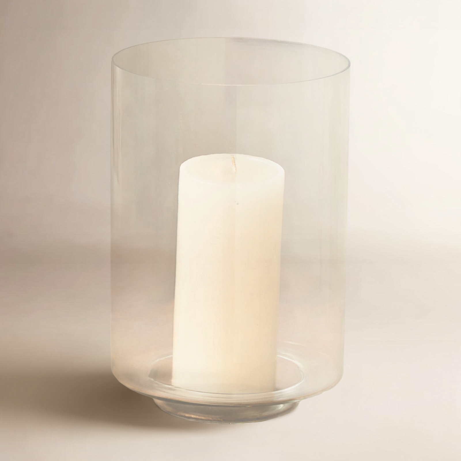 Perry Glass Hurricane Candle Holder