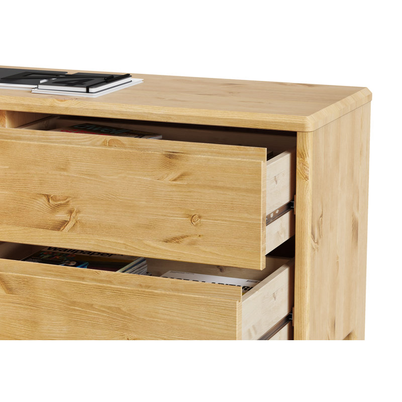 Cecile Solid Wood Writing Desk, Nature Brown Oil, Nature Brown Oil
