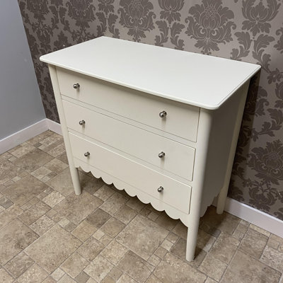 Nunda Solid Wood 80cm W 3 - Drawer Chest of Drawers