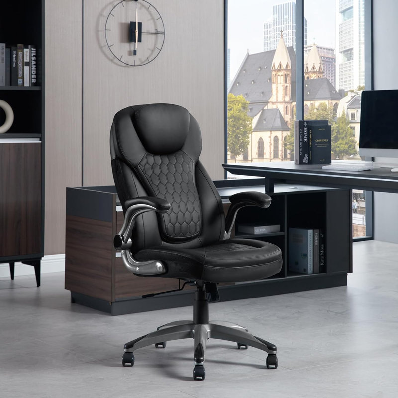 Brennden Executive Chair with Headrest, Black