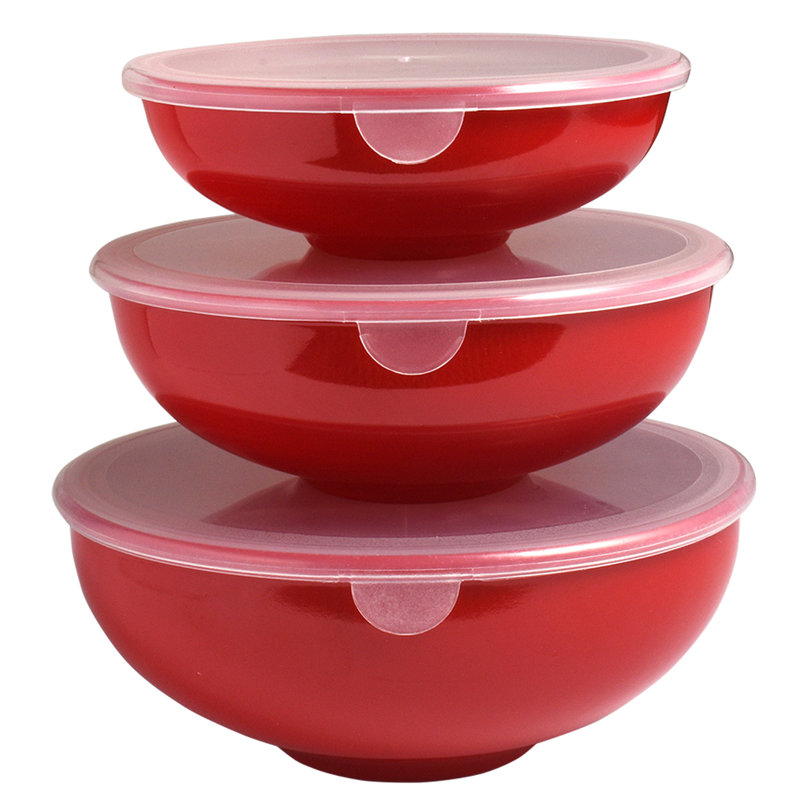 Rebrilliant Melamine Serving Bowl, Red