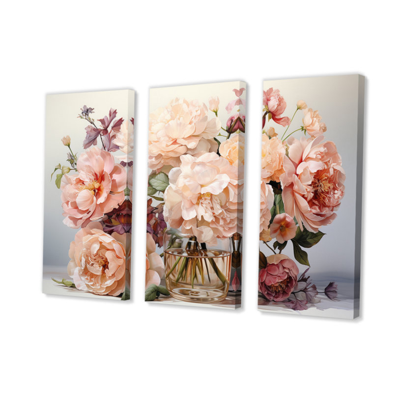 «Perfume Vibrant Elegance II», reproduction sur toile 3 pièces, H 40 po x l 60 po x P 1 po