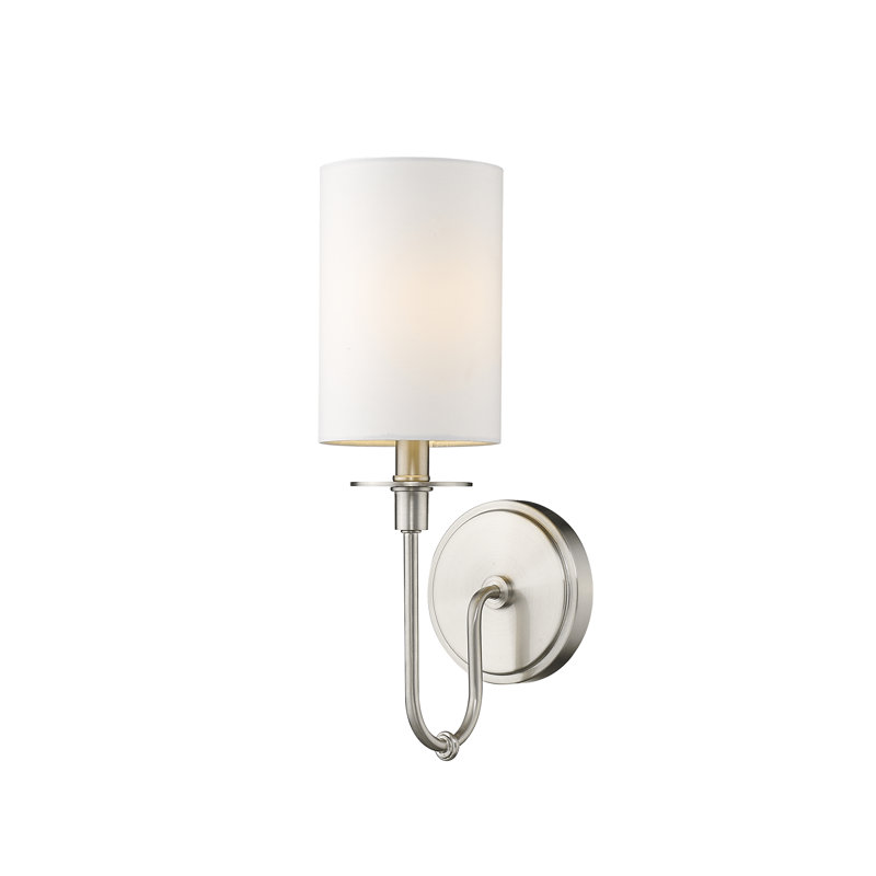 Applique murale à bras 1 lumière Audry, Nickel brossé