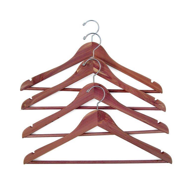 Zoey Cedar Non-Slip Hanger (Set of 12) Dotted Line