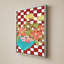 «Checkerboard Floral» par Lucille Price - Impression sur toile