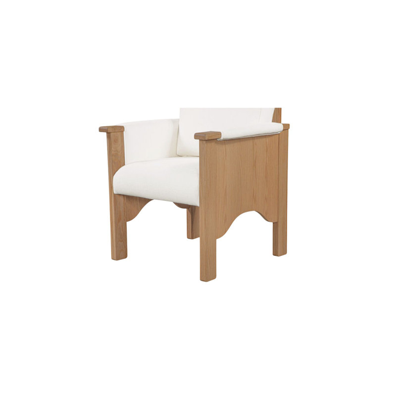 Chaise Loralee Bauer crème, Blanc