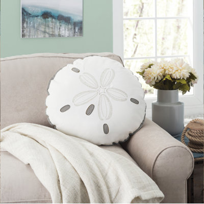 Embroidered Outdoor Throw Pillow