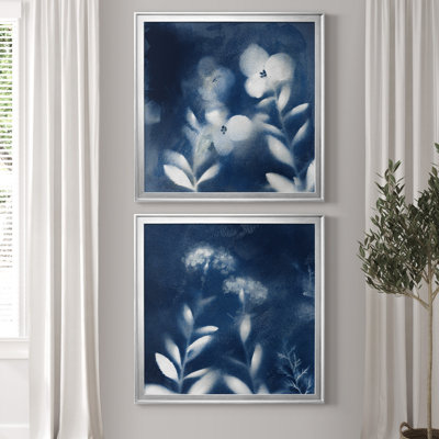 " Nature's Indigo I " 2 - Pieces