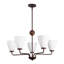 Lustre 5 lumières 32 "Wynne