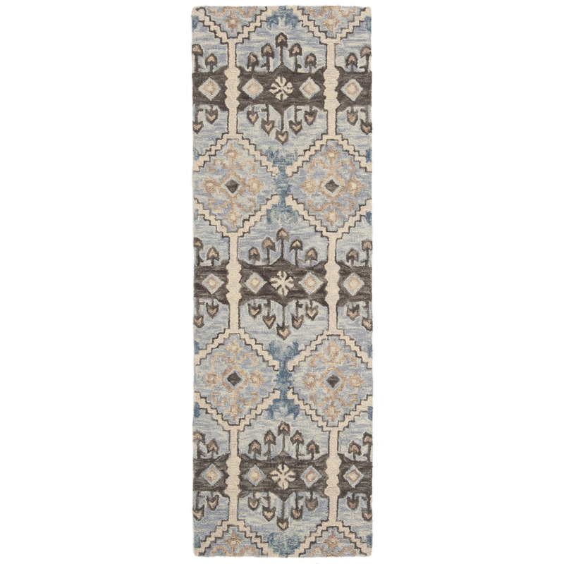 Posada Hand Tufted Wool Southwestern Rug, Runner 2'3" x 8'