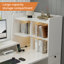 Bureau d'ordinateur blanc moderne avec 2 tiroirs
