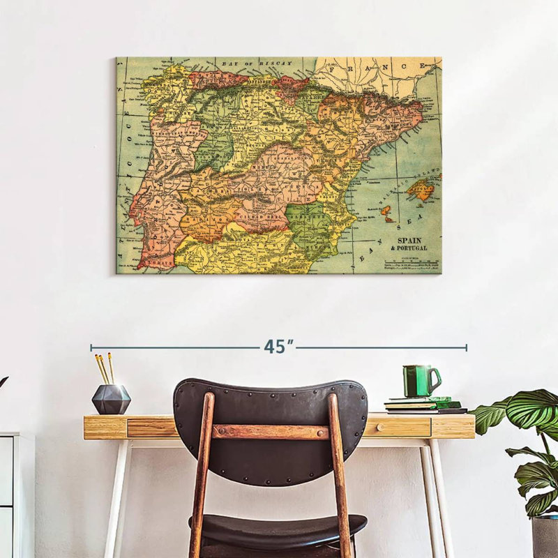 Espagne et Portugal Alwilda, H 26 po x l 39 po