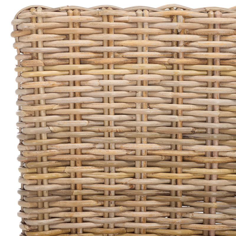 Transitional Natural Unfinished Wood & Cane 20" Side Chair