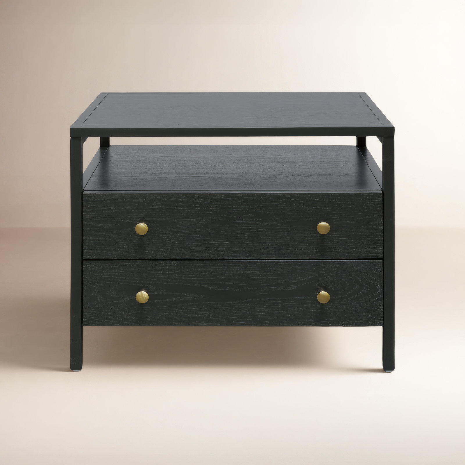 Gracie 2 - Drawer Nightstand, Black