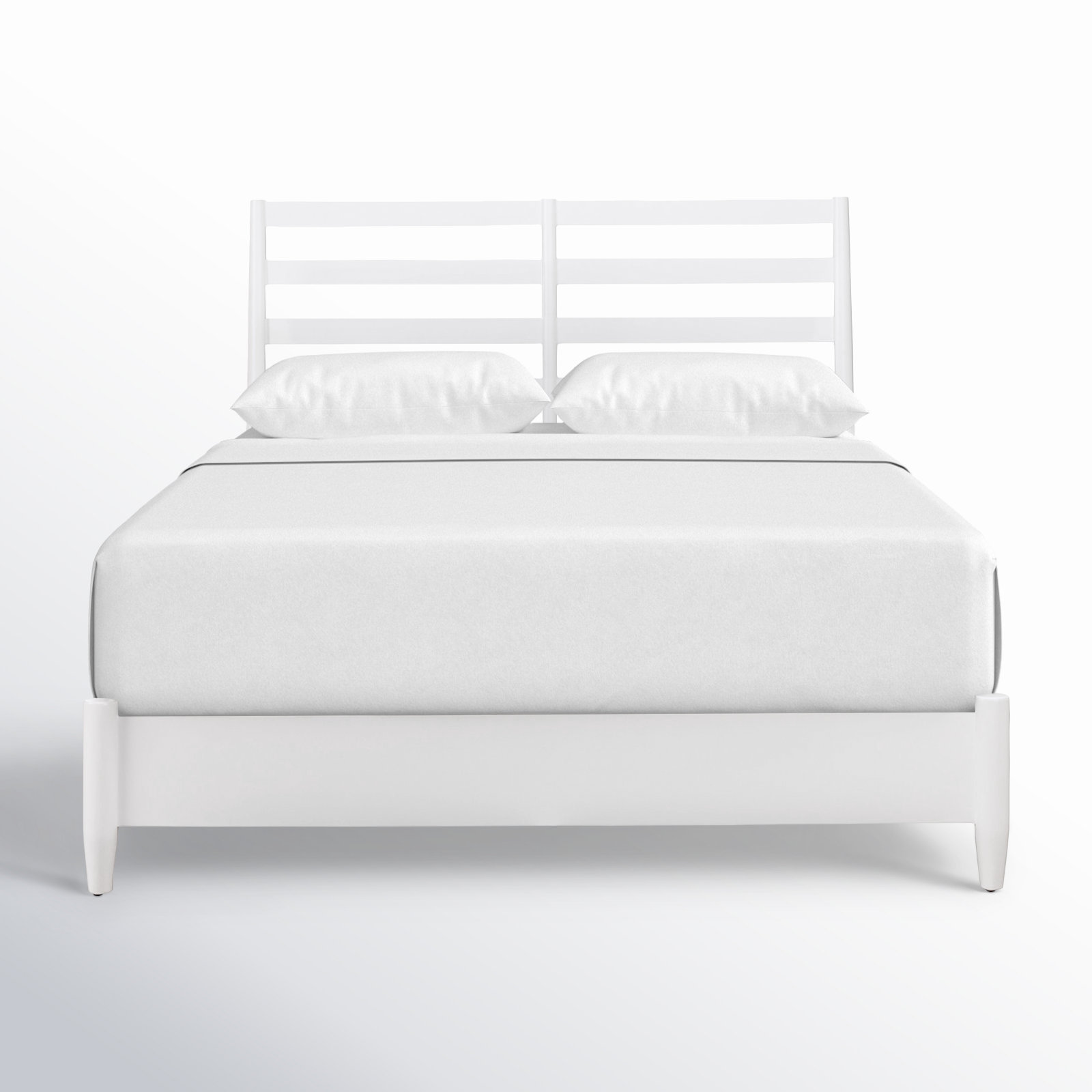 Williams Slatted Bed, California King, White
