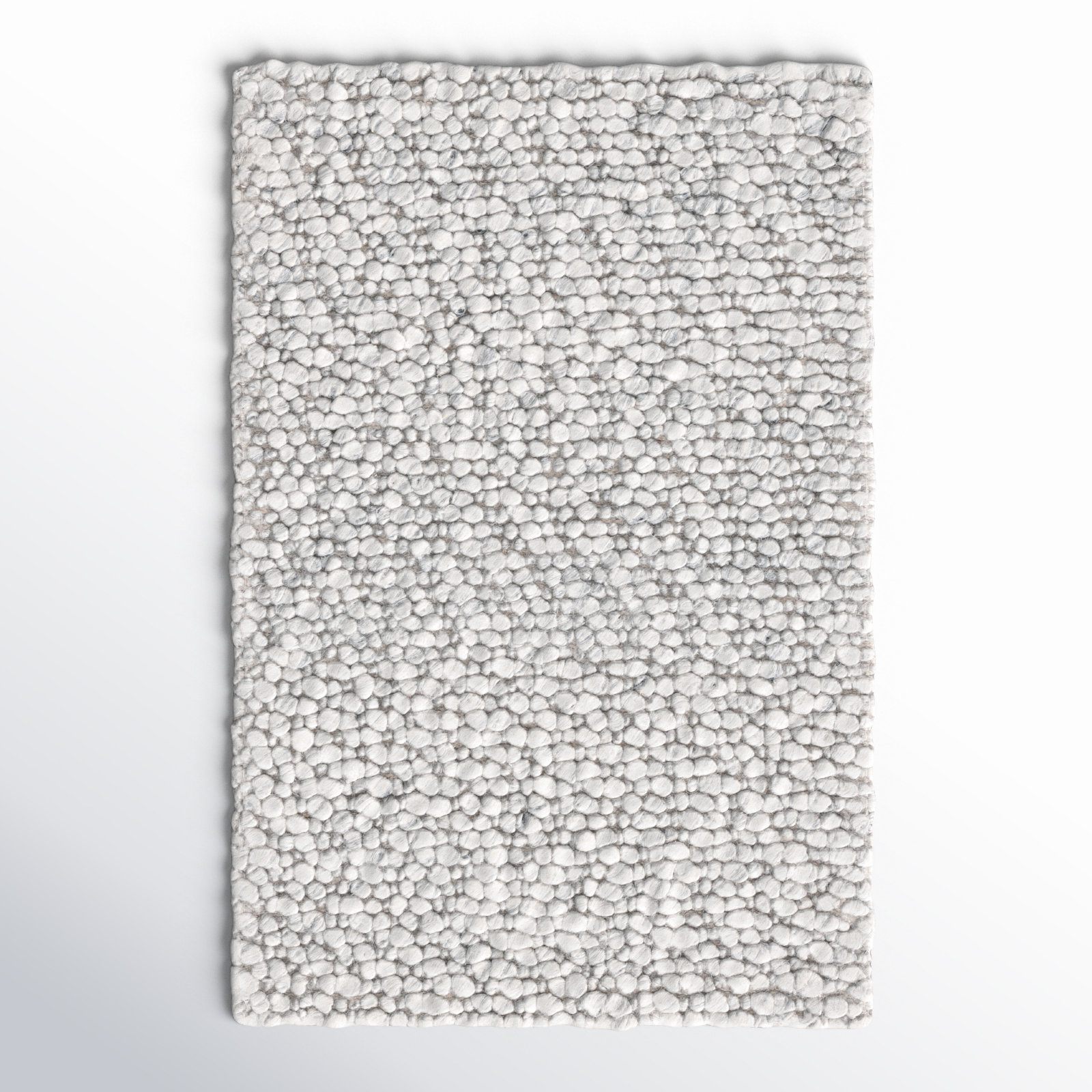 Natura 258 Area Rug In Light Grey, Rectangle 4' x 6'