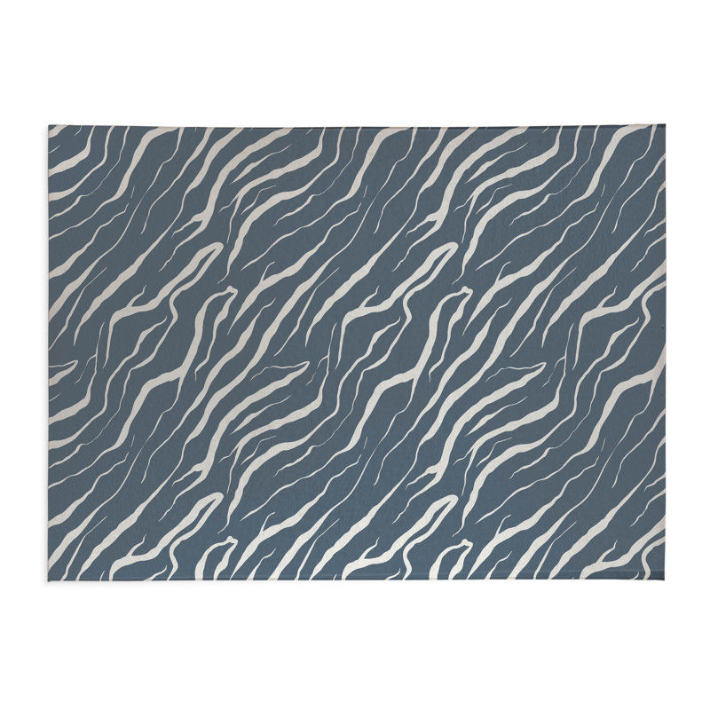 Tapis de bureau Lush Cracks, L 3 pi x L 2 pi, Rose