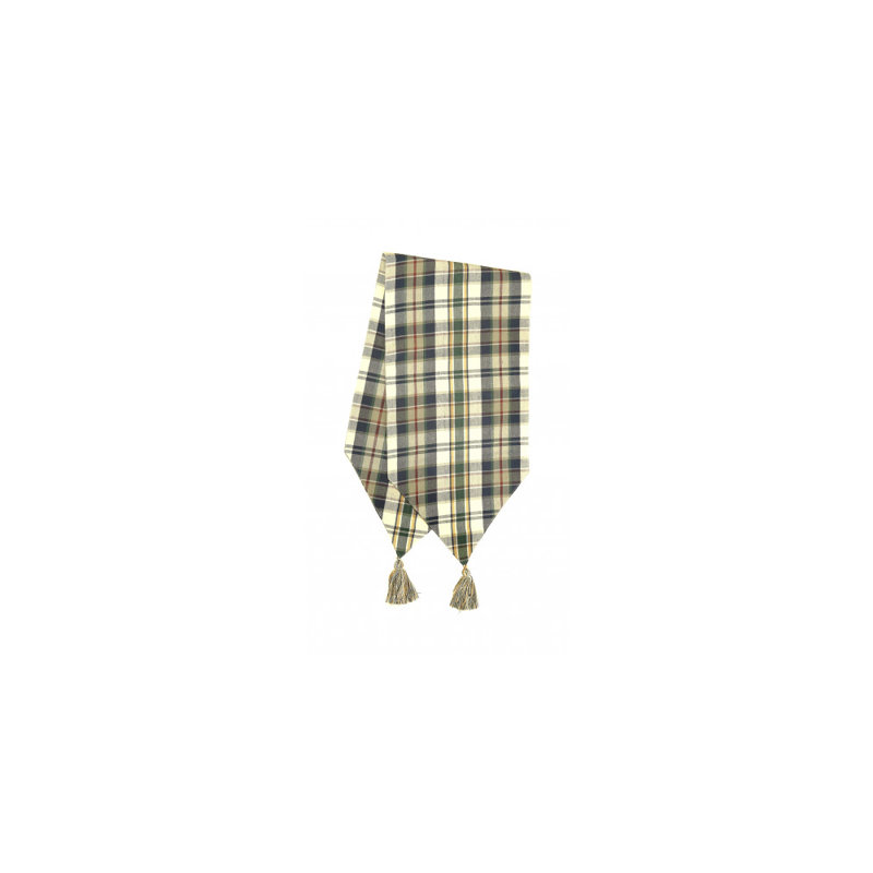Mcclaran Plaid 100% Cotton Table Runner, 54" x 13"