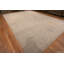 Tapis à motif géométrique moderne abstrait crème / beige / bleu clair One-of-a-Kind