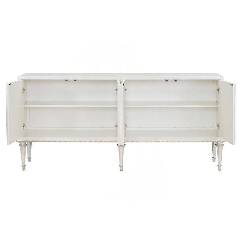 Console avec portes tactiles ouvertes