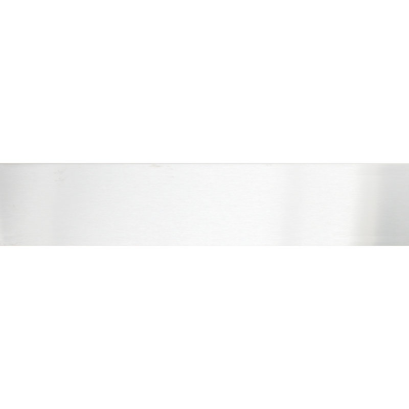 Plaque coup de pied, Acier inoxydable satiné, H 6 po x l 40 po x P 0,05 po