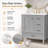 Velora 30" Vanity with Gold Handles – Soft-Close Door + 3 Graduated Drawers, White Ceramic Sink. Solid-Wood Frame, 4" Faucet Deck-551577049