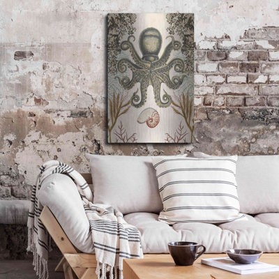 «Antiquarian Menagerie-Octopus» par Naomi McCavitt, art mural en métal