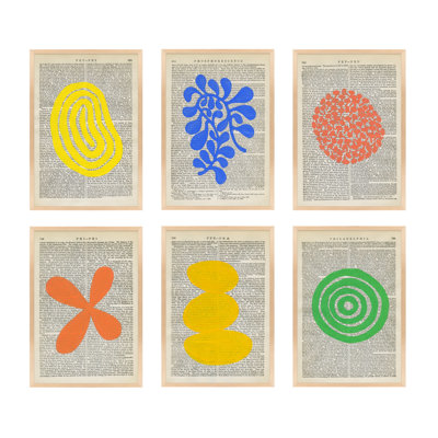 Suite Of 6 Botanicals By Michela Sorrentino -Framed Wall Art