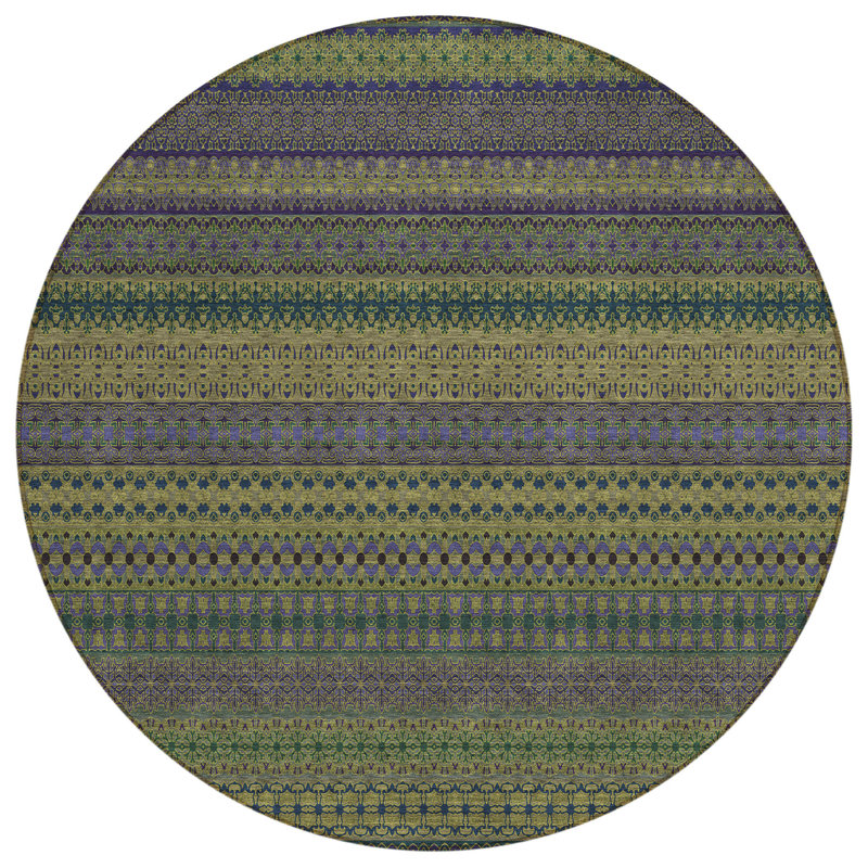 Tapis extérieur rond 8 po