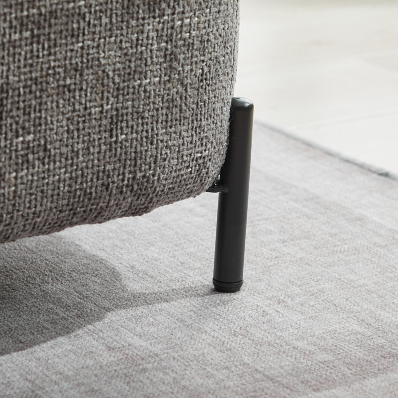 Bampton Upholstered Storage Ottoman, Charcoal Chenille