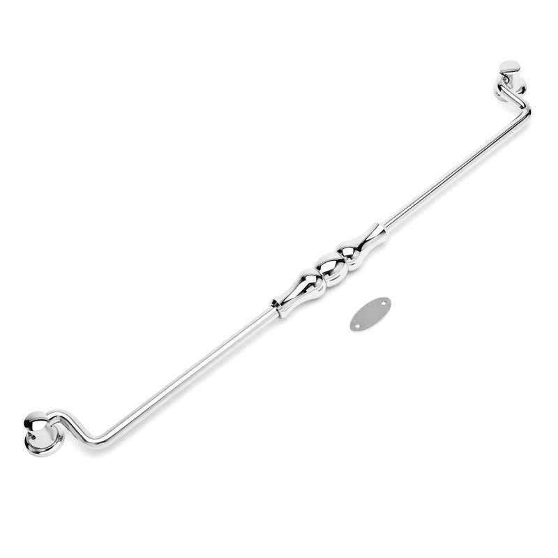 CP Series 12" Center to Center Drop Handle, Polished Nickel