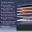 Matelas hybride mi-ferme 12 po avec matelas à ressorts ensachés 12 po. Certipur-us-1508164670-1508164671