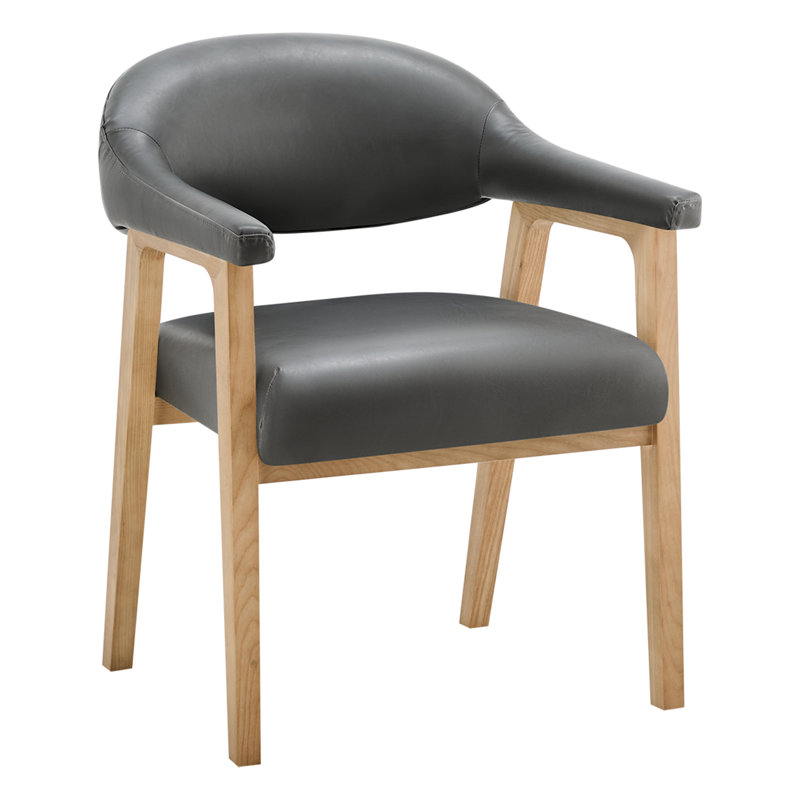 Daina Rosswell Upholstered Dining Chair, Wax Elephant Faux Leather