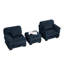 Canapé modulaire en L Cloud Couch, canapé 2 places avec repose-pieds, coussins de siège épais et confortables, tissu en velours côtelé respirant-1541672034