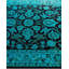Tapis unique bleu 4 pi 2 po x 6 pi 3 po Overdyed