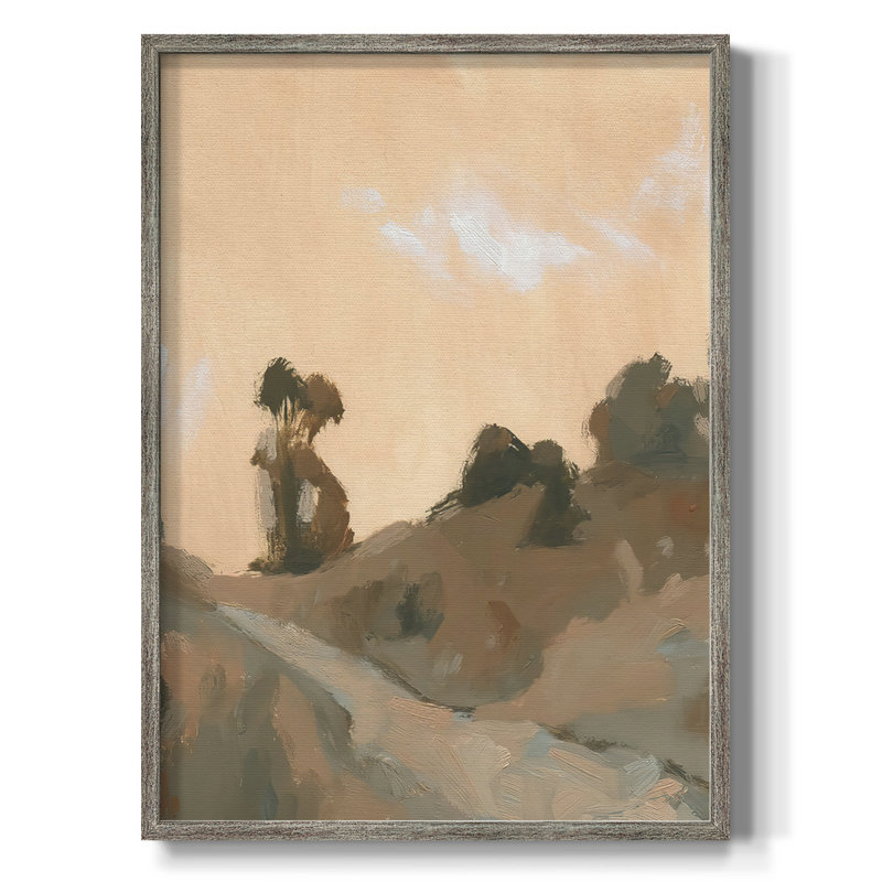 Hillside Walking Path VI Framed Print - Solid Wood, 11" H x 9" W