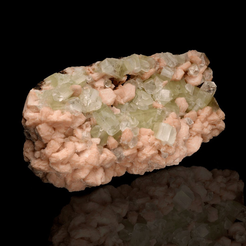 Green Apophyllite on Stilbite // 7 Lb.