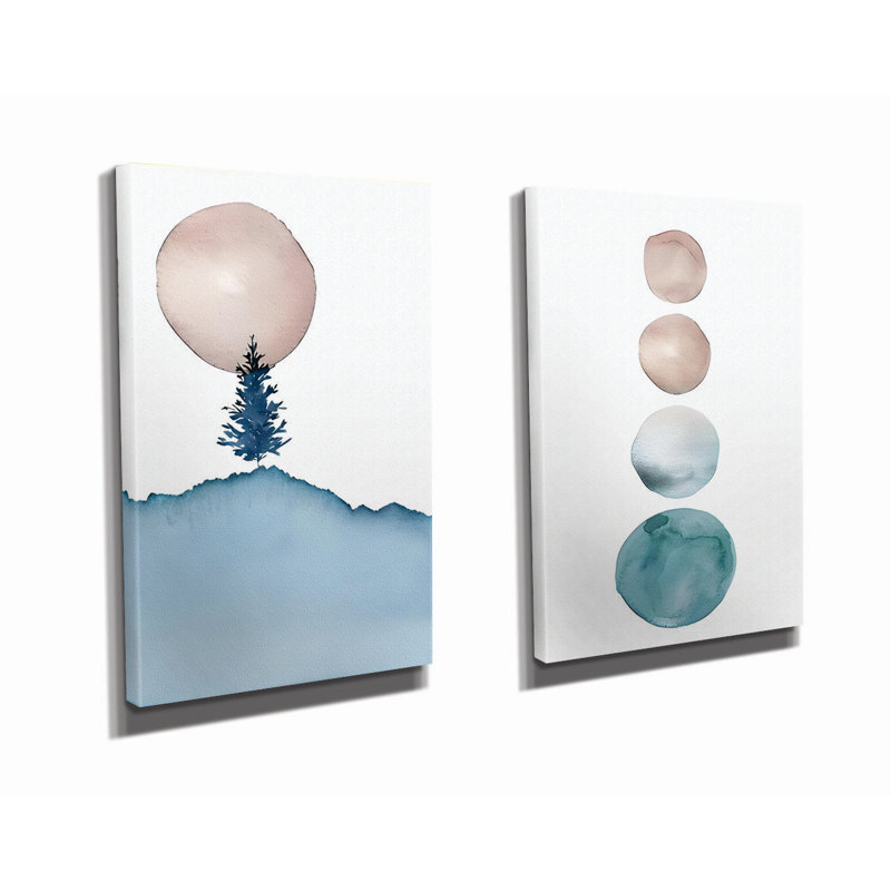 Stunning Decorative Canvas Paintings (2 Pieces), 11.8 x 15.7 inches Each | 50% Cotton / 50% Polyester, Digital Printing on Canvas | Elegant Wooden Frame (0.8 x 1.2 inches) | Perfect for Home Decor & Art Enthusiasts