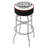 Swivel Upholstered Counter Stool with Metal Frame-21951893