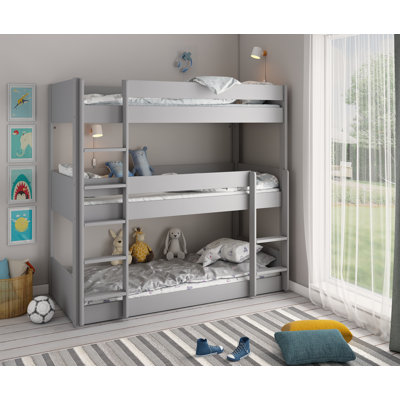 Bunk Bed with Built-in Ladder Included