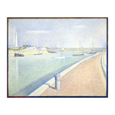 «The Channel of Gravelines Petit Fort Philippe» par Georges Seurat - Estampe numérique