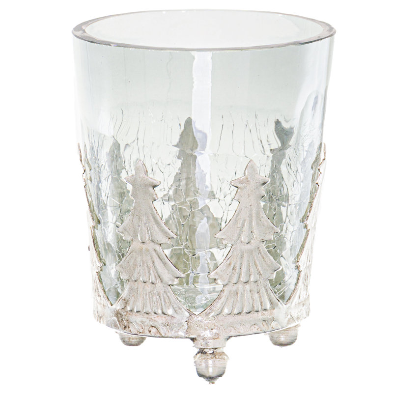 Wood Tabletop Votive Holder, 20.32cm H x 15.24cm W x 15.24cm D