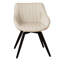 Table de salle à manger de 63 po de style médiéval moderne avec 6 chaises pivotantes ergonomiques en métal et un plateau de table en acier inoxydable, idéal pour recevoir des invités-118928947