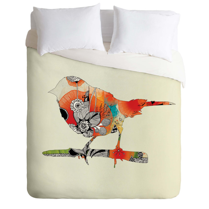 Housse de couette Little Bird, Housse de couette pour grand lit, Poids léger