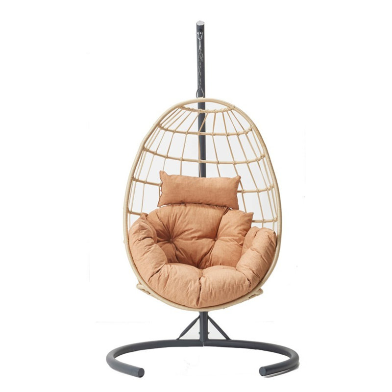 Raymondville Swing Chair with Stand, Yellow