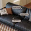 Causeuse-coussin standard en cuir véritable noir-105586244-105586247