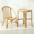 Rattan Kids Table Sets With Backrest And Armrest For Playroom/Kids Room/Bedroom