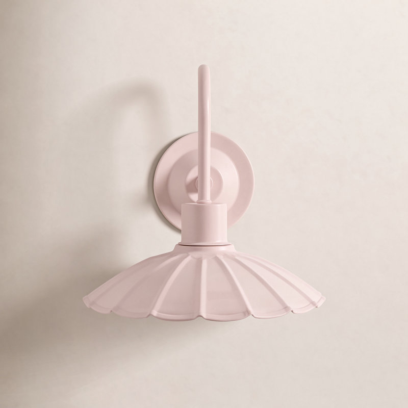 Elanie Nigel Pavona Wall Sconce, Pink