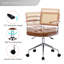 Chaise de bureau pivotante en similicuir Ayris-2021555490