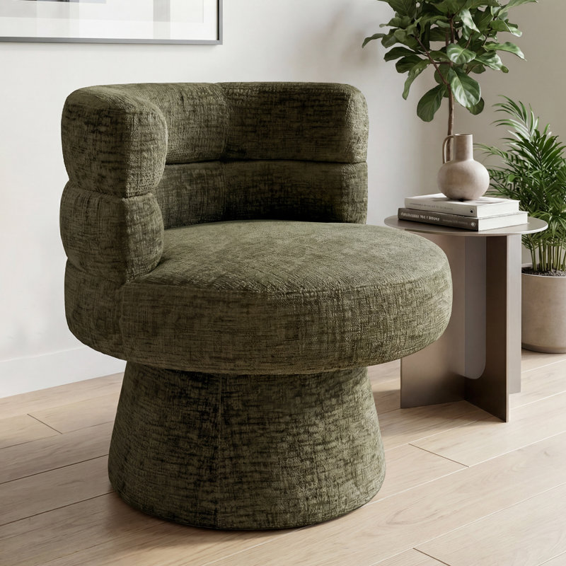 Upholstered Side Chair, Green